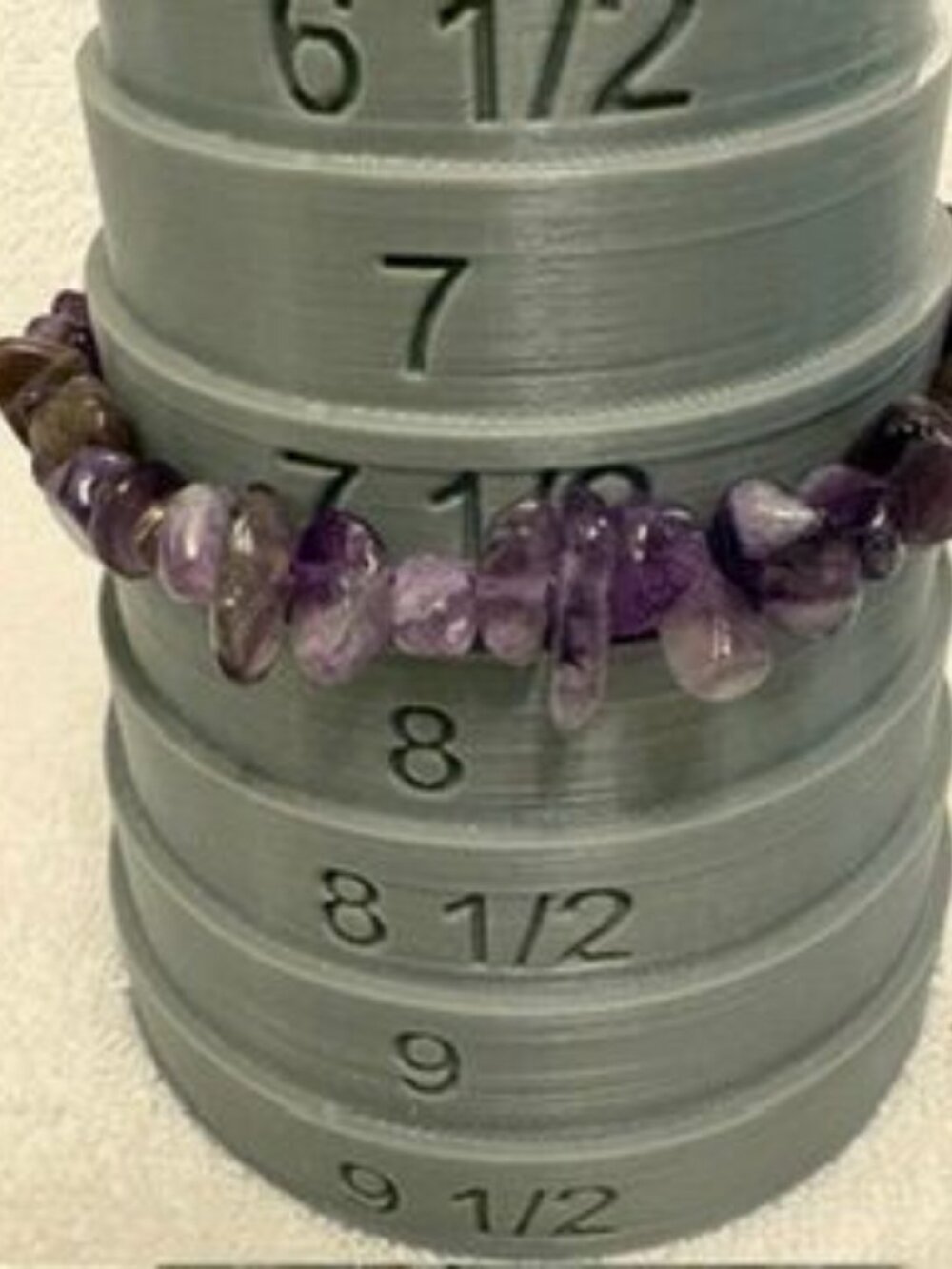 NEW Amethyst 50 ctw chips Stretch Bracelet